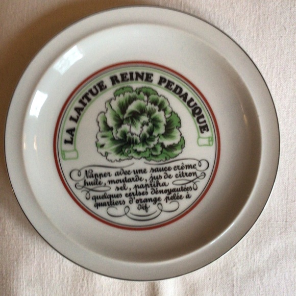 Vintage Set of 4 Toscany Vinaigrette Salad Plates - Picture 3 of 8